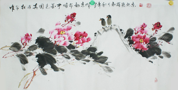 唯有牡丹真国色――史社耀写意牡丹作品（画于北京）